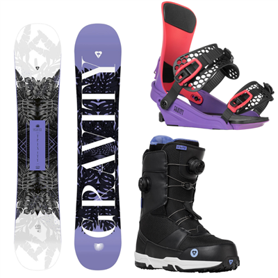 Snowboard Gravity Trinity + viazanie Gravity + boty Gravity Sage 